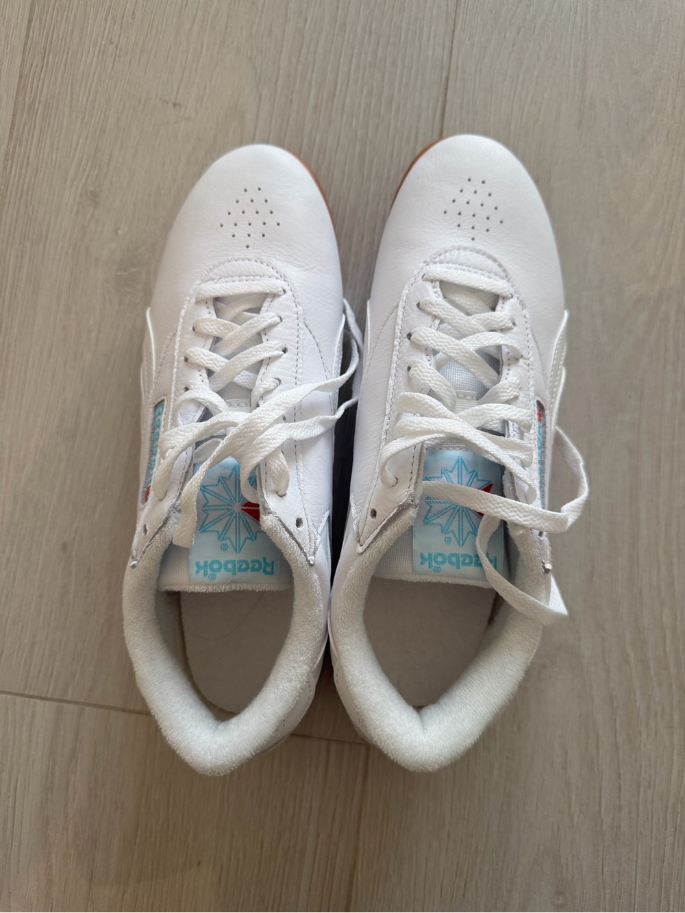 Reebok White Classic Leather Sneakers